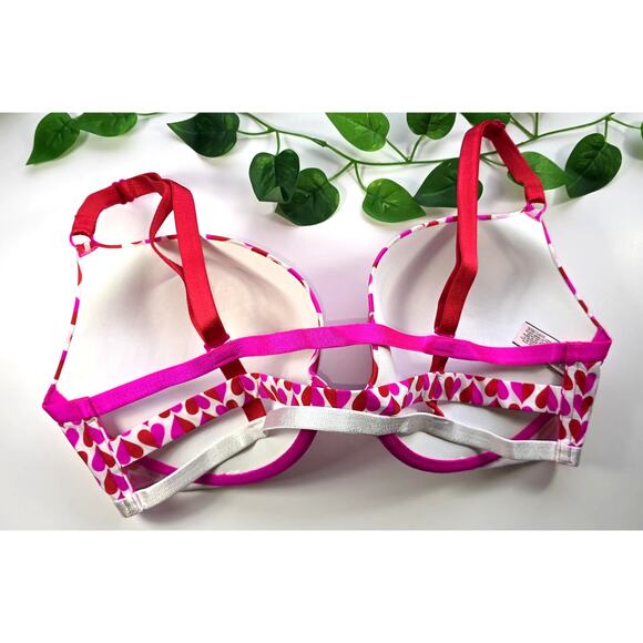 Victoria’s Secret {Padded Underwire Support Heart Push Up Bra 38D - Picture 2 of 2